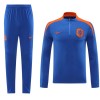 Nederland Trainings Sweatshirt Quarter-zip 2024-25 Blauwe - Heren